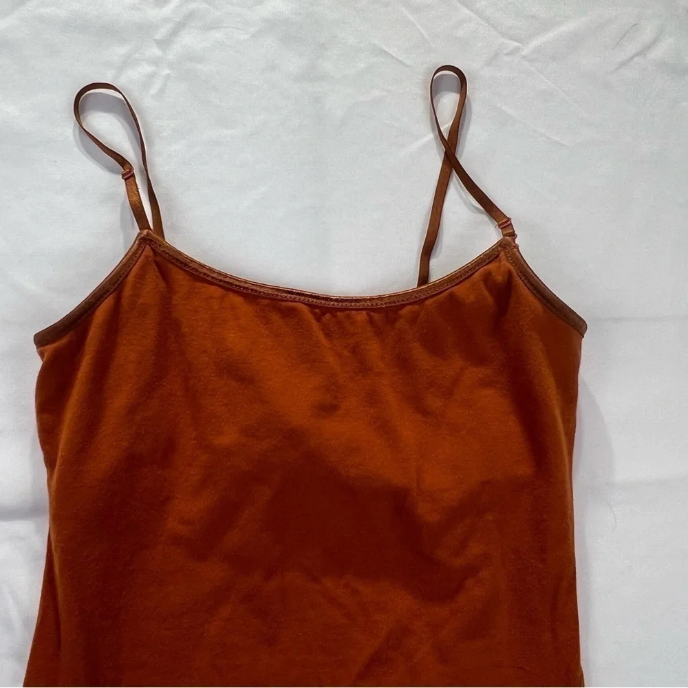 Active Basic - Women’s Spaghetti Strap Top - Small - Burnt Orange